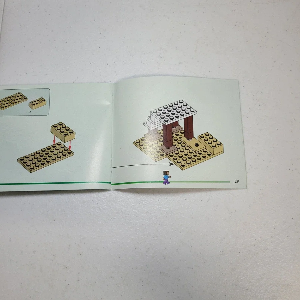 Lego Minecraft Steve Desert Expedition 21251 Instruction Manual Booklet